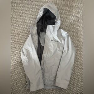 Columbia Kids Gray Hooded Jacket 4/5